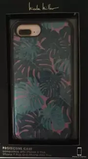 Nicole Miller Prot. Case for iPhone 8 Plus, 7 Plus, 6/8s Plus, Tropical Themed