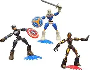 Marvel Avengers - Bend and Flex Pack 3 Figurines - Taskmaster vs Iron Man & Captain America