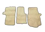 Beige Eco Leather Floor Mats Covers for Volkswagen Crafter II 2016+ RightHDrive