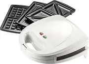 Judge Toasted Sandwich Maker, Waffle Maker and Panini Grill Press with 3 Non-Stick Dishwasher Safe Grill Plates – 2 Year Guarantee