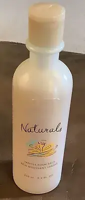 NOS 2002 Avon Naturals Vanilla Foam Bath 8.4 oz Sealed
