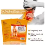 5 Packs of Genuine Tiger Balm Pain Relieving Plaster Medicated Heat Patch 7x10CM