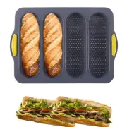 Silicone Bread Loaf Pan, Non-stick & Heat-resistance French Bread Baking Pan,...
