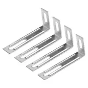 L-Shaped Angle Bracket Drawers Fixing Chairs 4Pcs Adjustable Iron L-shaped