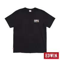 在飛比找momo購物網優惠-【EDWIN】男裝 加大碼 復古光譜印花短袖T恤(黑色)