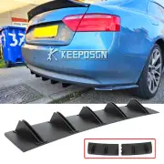 Matte Rear Bumper Diffuser Splitter Spoiler 10 Shark Fin For Audi A5 S5 Coupe (for: Audi)