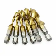 12pcs Drill Tap Countersink Deburr Set Metric Combination Drill Tap Bit M3-M10