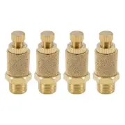 Top Adjustable Pneumatic Air Exhaust Muffler Muffler Copper 1/8 BSPT 4PC