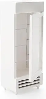 Odoria 1/12 Scale Dolls House Miniature Fridge Dollhouse Kitchen Accessories, White
