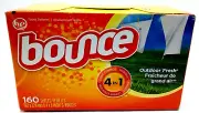 Bounce Outdoor Fresh Fabric Softener Dryer Sheets ~ 160 Dryer Sheets