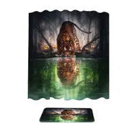 Sad Wildlife Art The World I Used To Know Tiger Shower Curtain
