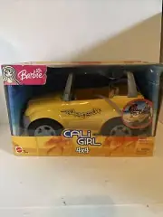 Barbie Cali Girl Yellow Jeep 4 X4 New