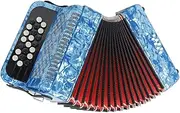 22 Keys 8 Bass Accordion, Easy To Learn Music Accordion Instrument, Fascinating Softer Sound, With Strap And Backpack
