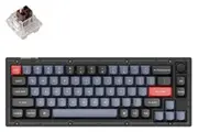 Keychron V2 65% RGB Keychron K Pro Brown Fully Assembled w/ Knob Hot-Swappable QMK Custom Mechanical Keyboard Frosted Black