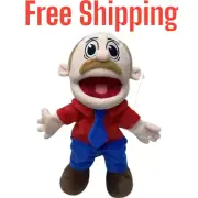 Marvin Foster Father Jeffy Hand Puppets Plush Toy SuperMarioLogan Figure 40cm