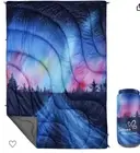 Qucover Blanket For Cold Weather Wind And Splash Proof Camping Aurora King