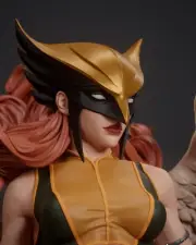 Hawkgirl Statue 3D Print Unpainted/Unassembled