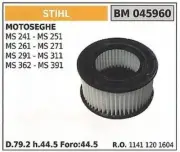 Air Filter Fits Stihl for Chainsaw Ms 241 251 261 271 291 311 362 391 045960