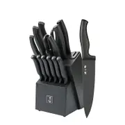 50CR15MoV Steel 15-PC Block Knife Set