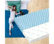 STARRY EUCALYPT Memory Foam Topper Airflow Zone Bed Mattress Cool Gel Bamboo Cover 8cm