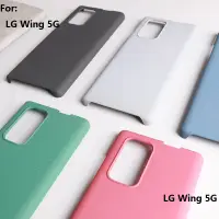 在飛比找蝦皮購物優惠-適用於 LG Wing 5G 旋轉手機殼簡約純色磨砂硬殼 L