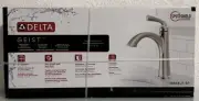 Delta 15864LF-SP Geist 1.2GPM 1 Hole Bathroom Faucet Brushed Nickel Spot Shield