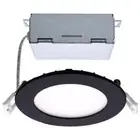 SATCO 10W LED SLIMFIT 4" DOWNLIGHT CCT SELECTABLE - ROUND/BLACK