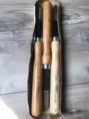 Set of 3 AMT Wood Carving Tools Chisels Lathe Woodworking