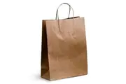 250 X Brown Twisted Handle Kraft Paper Bags Size Small