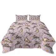 Cool Pattern Tiger Cat Coverlet