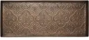HF by LT Medallion Pattern Metal Boot, 30 x 13-Inches, Antique Copper Finish