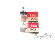 2 Vintage RCA 1AX2 Half-Wave Rectifier TV Receiver Audio Vacuum Tube Valve- Bang