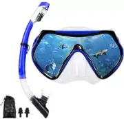 Snorkel Mask Snorkeling Set For Adults And Youth,Diving Mask And Full Dry Snorke