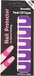 GkgWuxf Nail Polish Protector, U-Shape Soft Nail Guards for Polish, Nail Tape for Fingers, Peel Off Nail Stickers, Spill Proof Stickers, Hand Supplies for Girls, Adults