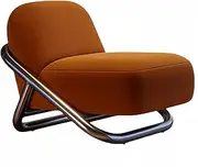 ONGANG Living Room Chairs Sofa Chair Single Sofa with Frosted Velvet Fabric for Living Room Bedroom (Frosted Fleece Orange)