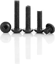 (20Pcs M6*10)5/20 Pcs M6 10mm-50mm Black Stainless Steel Socket Head Cap Machine Bolt Set, for DIY Home Repair Woodworking Carpentry Homemade Projects