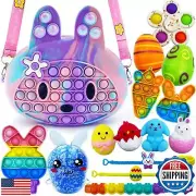 Easter Basket Stuffers - Pop Easter Basket Bunny Purse Bags Sensory Fidget To
