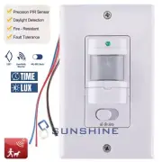 Home Security PIR Infrared Motion Sensor Detector Switch In/Outdoor Wall Light
