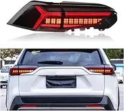 Tail Light Yellow Turn Signal Reverse Brake Light LED Car Accessories Rear Running Lights Compatible for Toyota RAV4 2019-2023