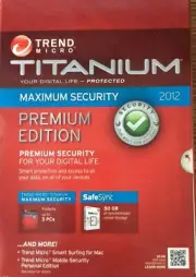 New Trend Micro Titanium Maximum Security Premium 2012 - 3 Users-Free Upgrade