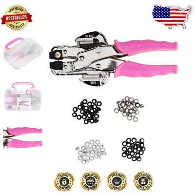 All-in-One Crop-A-Dile Eyelet Punch Kit - Perfect for Leather, Fabric & More