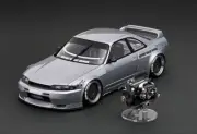 Ignition Model 1/18 Pandem Gtr R33 Silver With Engine Minicar