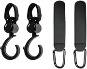 Baby Stroller Hooks, 4Pcs Stroller Hooks Pram Hooks Buggy Clips, Stroller Clips Mommy Bag Hooks Clips,Stroller Hooks Pram Hooks Buggy Clips,Baby Stroller Hooks Clips,Stroller Hook Stroller Bag Hooks