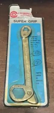 NOS Vintage Champion tools CHROM-VANADIUM 3/8-13/16 SUPER-GRIP 15-22mm 9-14mm