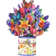 Magic Ants Happy Mothers Day Card, 3D Sunflowers Flower Bouquet Pop Up Card, 3D Mothers Day Greeting Cards, Card for Mom Wife, Birthday Card for Women