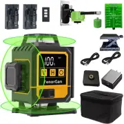 FenorGan16 Lines Self Leveling Laser Level，LCD power display，4x360° 4D Green ...