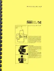 Hasselblad 500 EL/M Camera OWNER'S INSTRUCTION MANUAL