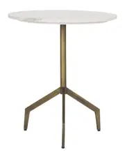 Mercana Serre Marble Top 3-Prong End Table