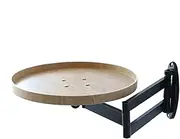 Wall Mounted Table - Rotating Booth Table,Detachable Reading Desk, Retractable Fold Down Wall Stand for Home, Studio