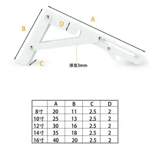 單支價 新款 摺疊三角架 台灣現貨 20 25 30 35 40 活動 層板架 支撐架 支架 壁掛 層板 層架 折疊